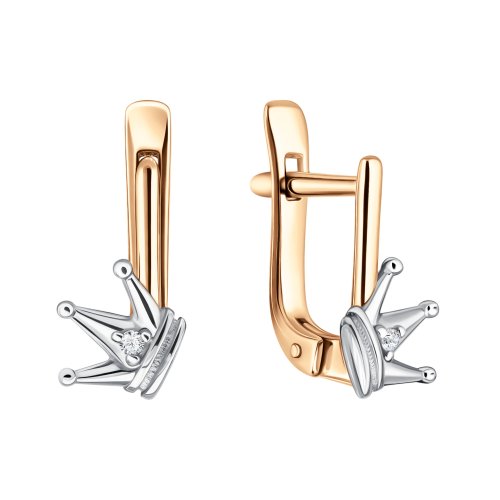 Детские серьги из золота