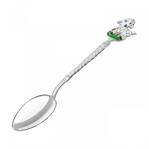 Ложка серебряная детская "Овечка"