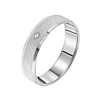 Серебряное обручальное кольцо